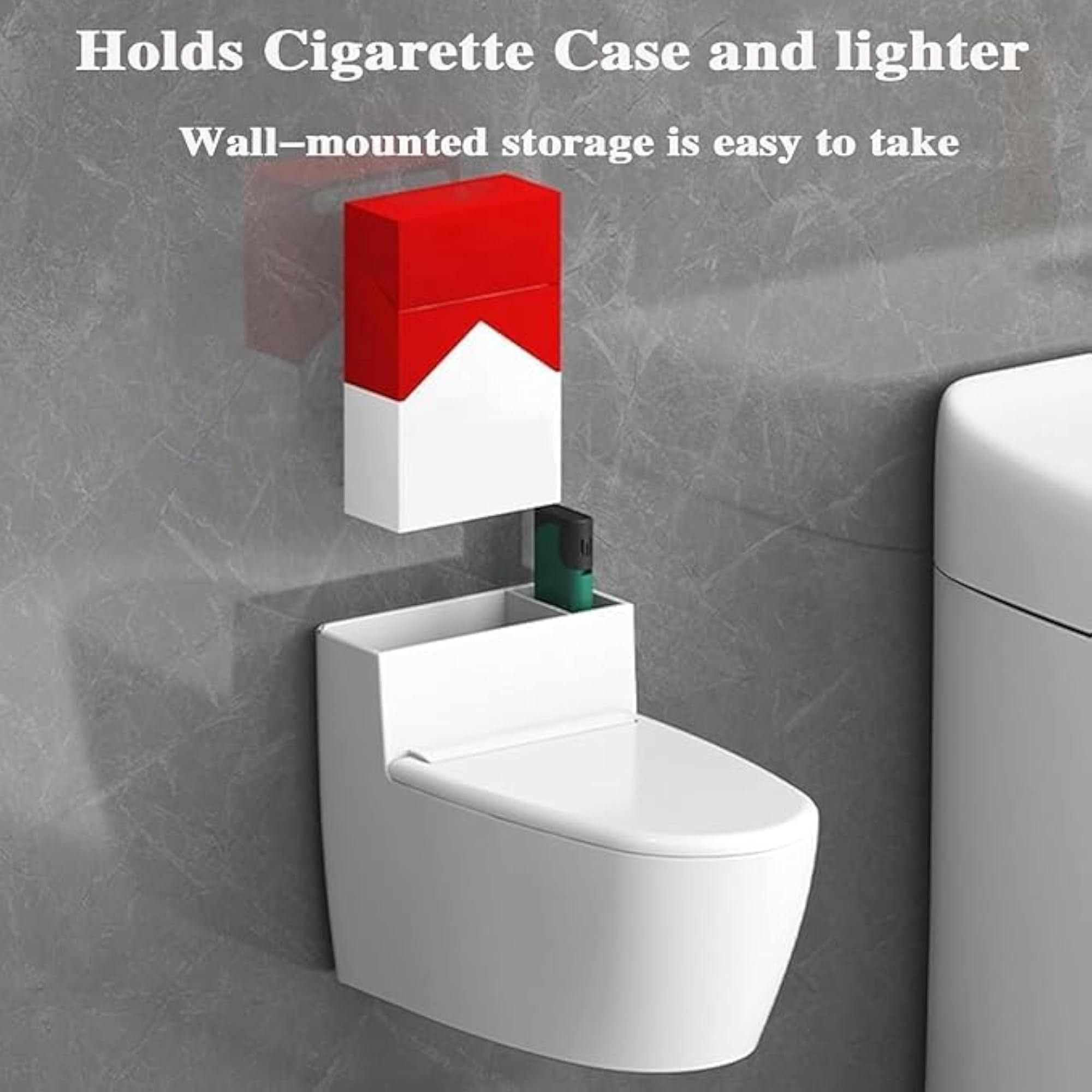 Creative Smoking Ashtray with Cover, Toilet Design